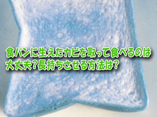 食パンに生えたカビを取って食べるのは大丈夫 カビが生えにくい方法は ライフアップトピックス