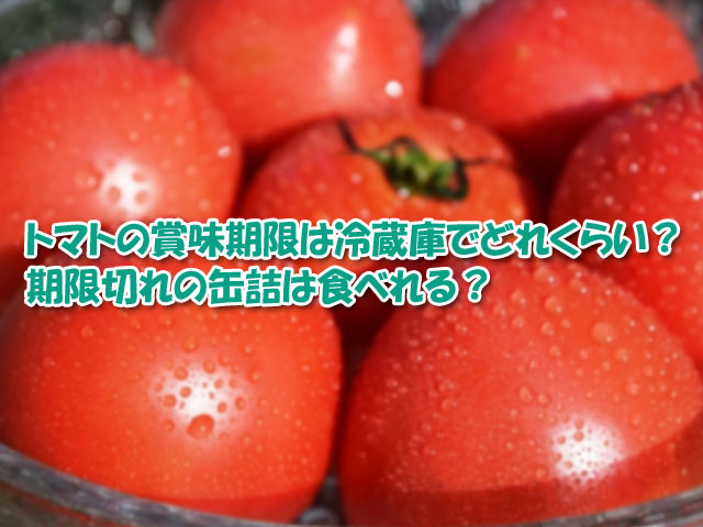 トマト 賞味期限 冷蔵庫